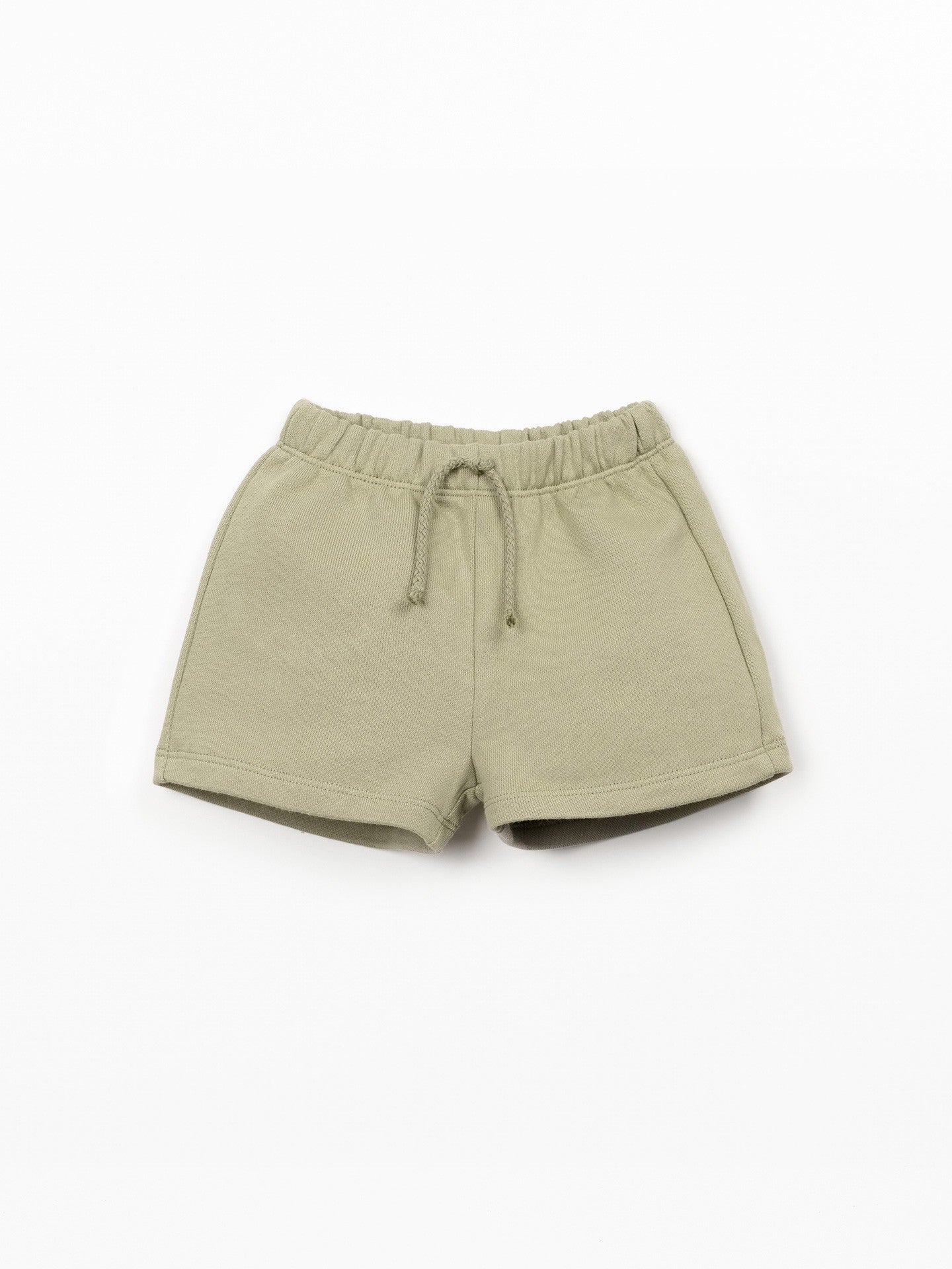 Short - Khaki Green - Katoen met gerecycled katoen - Play up - voorkant