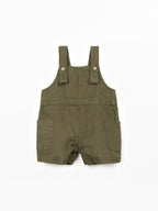 Linnen jumpsuit met verstelbare bandjes - 100% linnen - Play Up - kaki