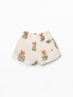 Short met ananasprint - Ecru - Regeneratief katoen - Play Up - achterkant