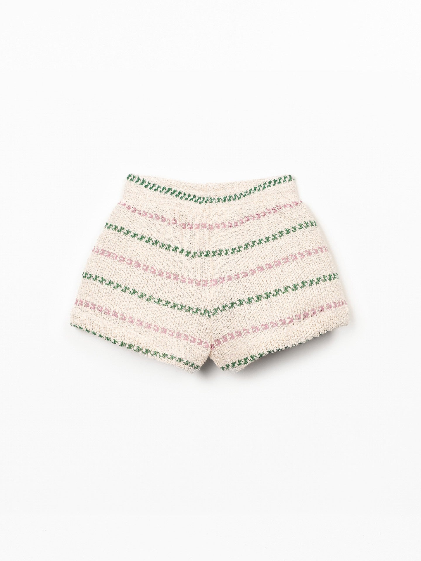Short met streepjes - Gerecycled katoen - Playup - achterkan