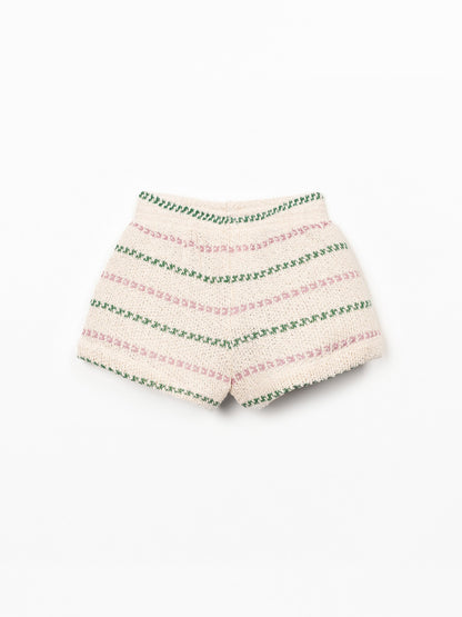 Short met streepjes - Gerecycled katoen - Playup - achterkan