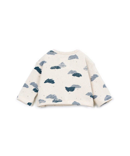 Baby sweater met wolkenprint - Katoenmix - Clouds Detail - Play Up