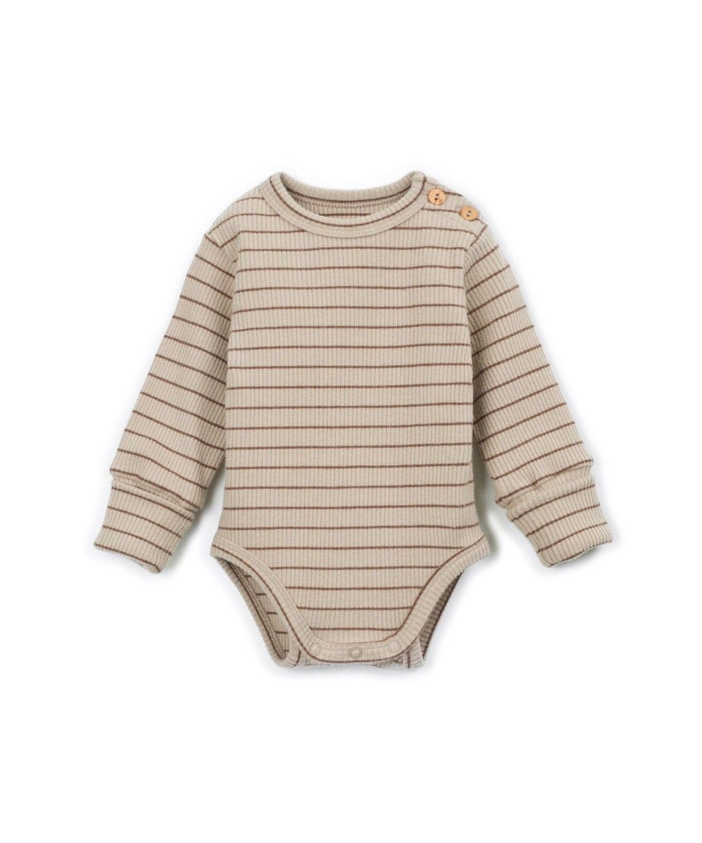 Geribde romper met strepen - Katoen & modal - Tufting - Play Up