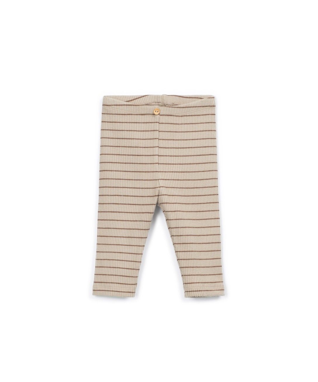 Geribde legging met strepen - Katoen & modal - Tufting - Play Up