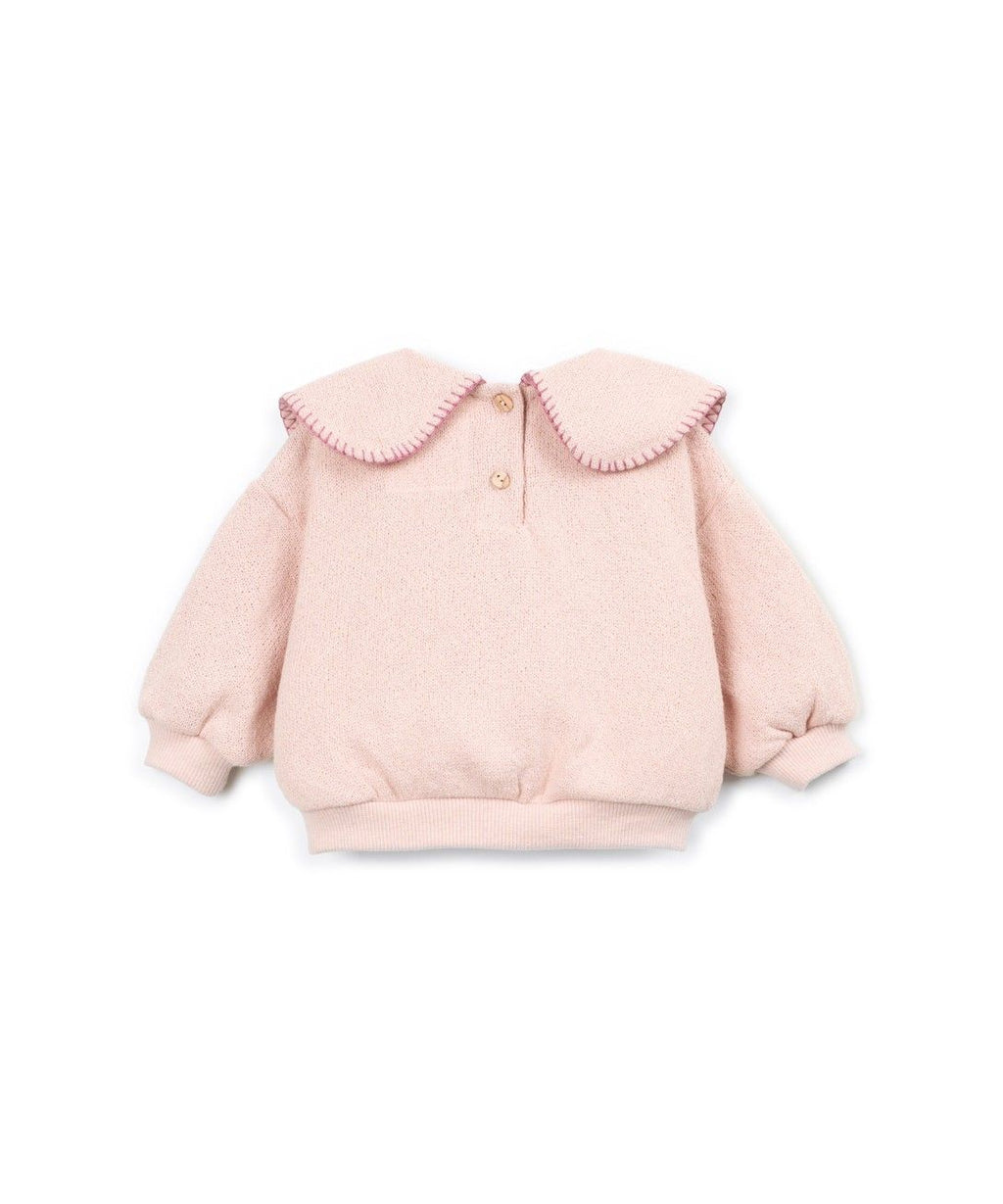 Jersey sweater met kraag - Katoenmix - Embroidery - Play Up