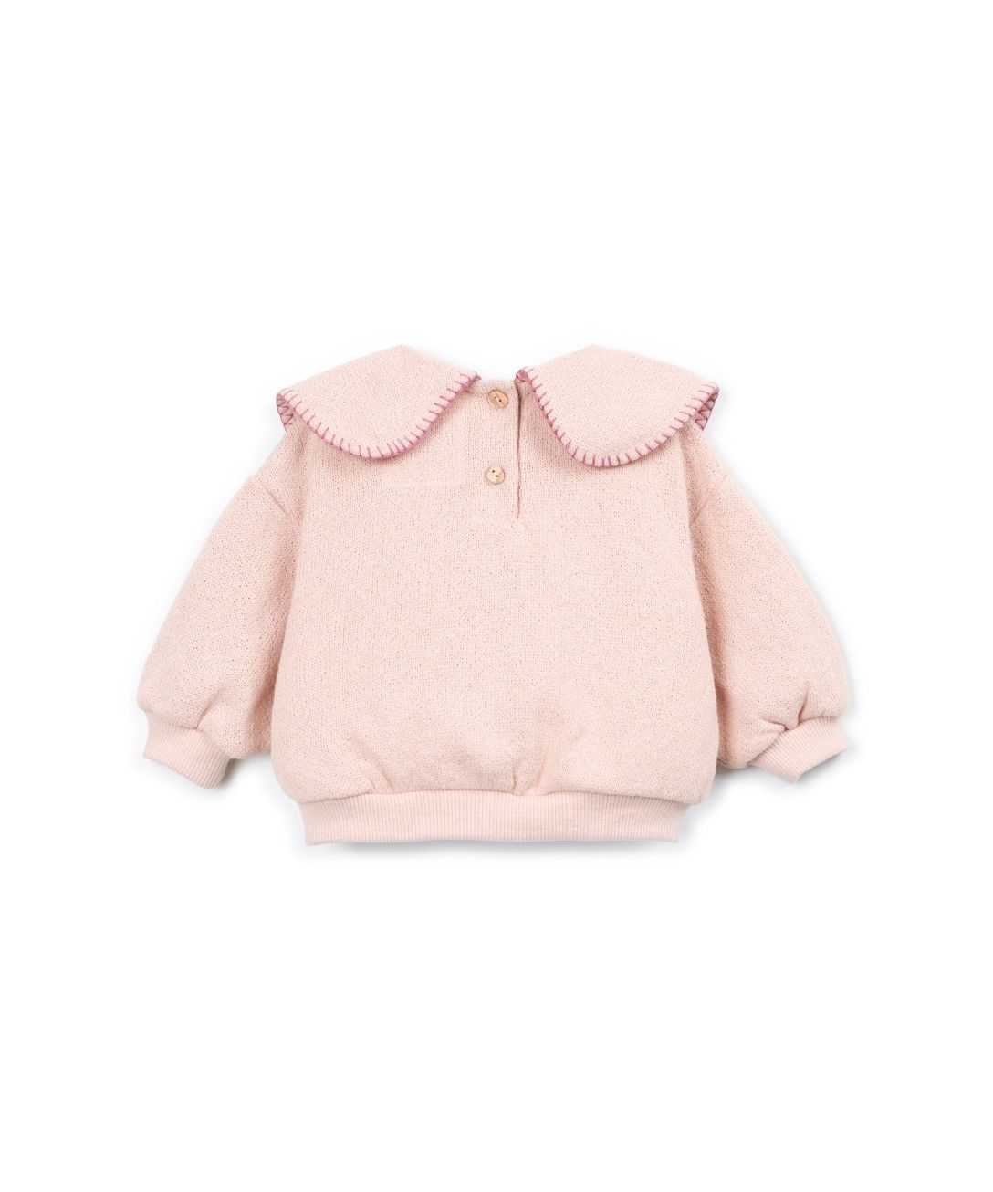 Jersey sweater met kraag - Katoenmix - Embroidery - Play Up