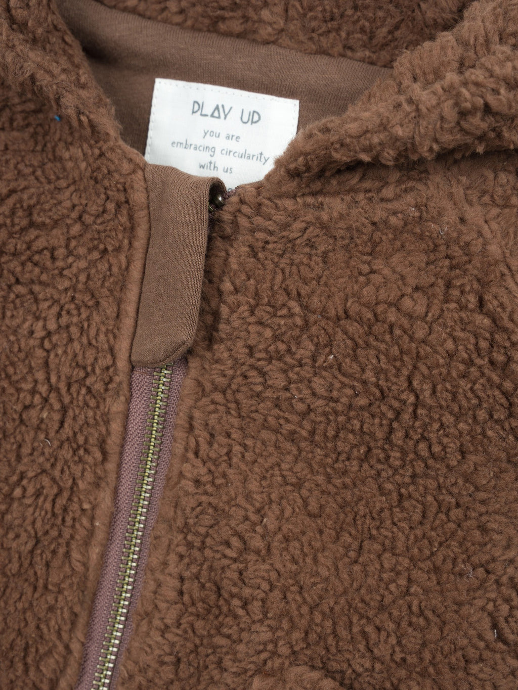 Teddy babyjasje - Biologisch katoen - Bruin - Play Up
