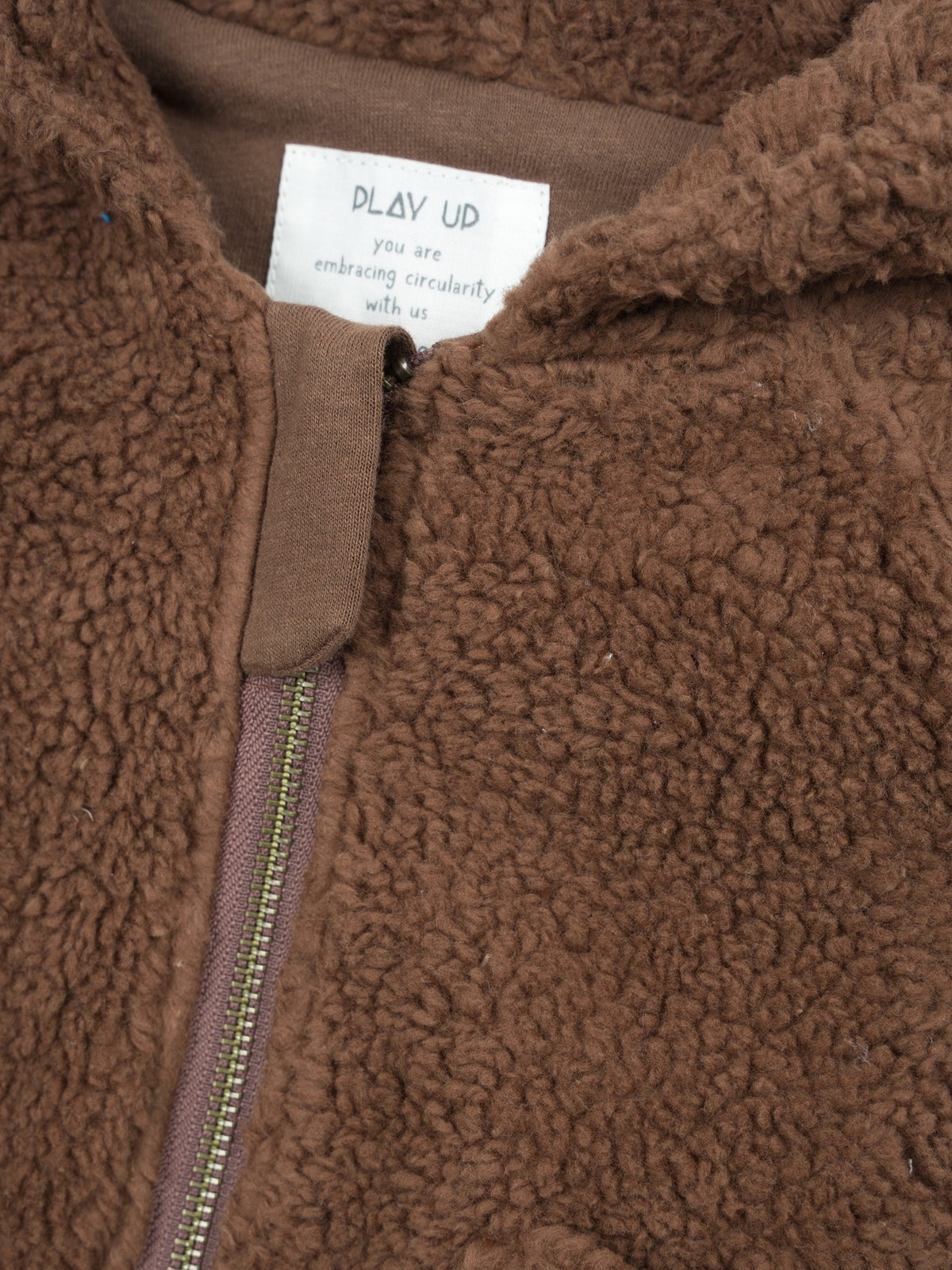 Teddy babyjasje - Biologisch katoen - Bruin - Play Up