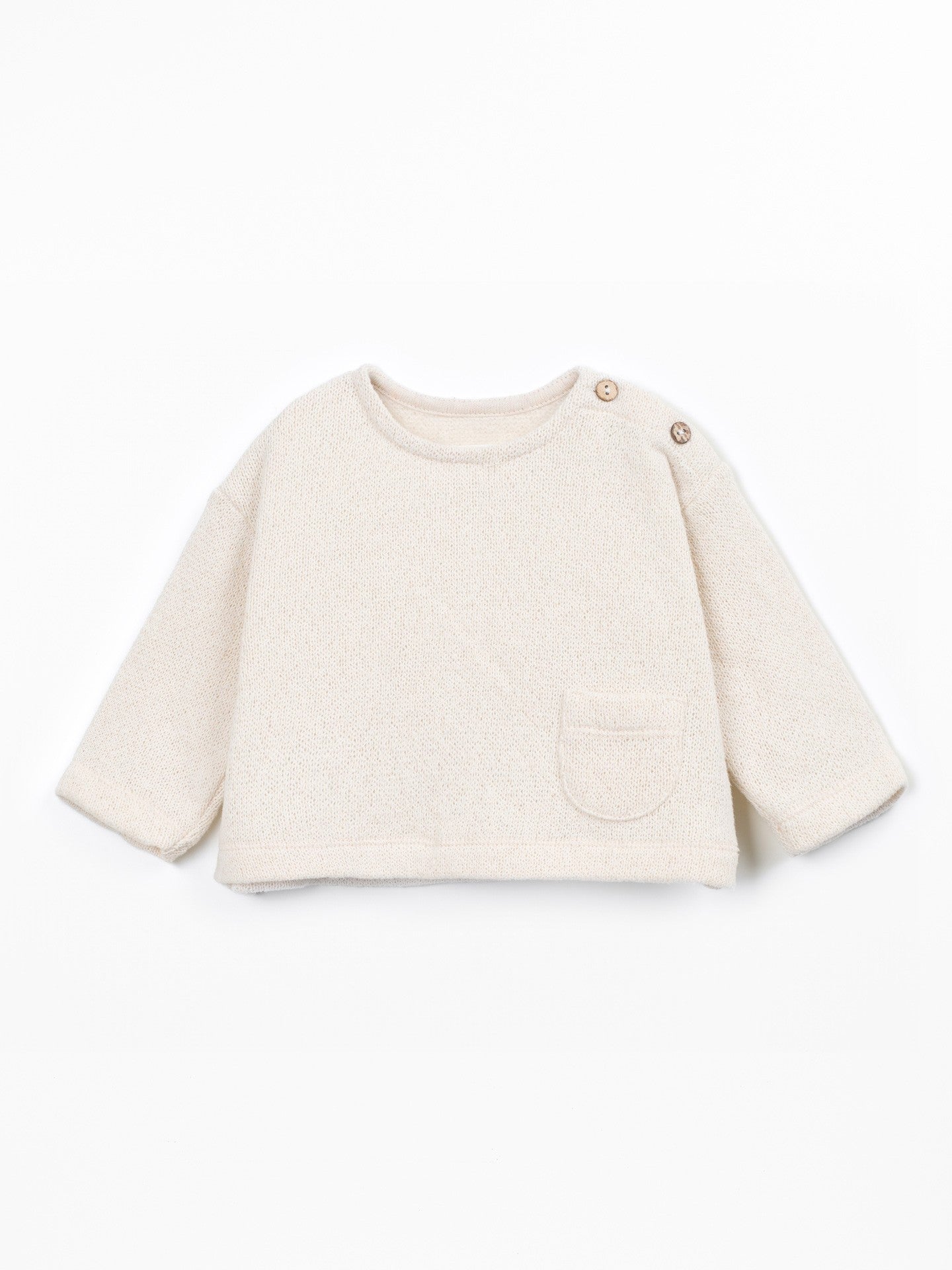 Jersey-Pullover – Tufting – Baumwolle und recycelte Baumwolle – Play Up