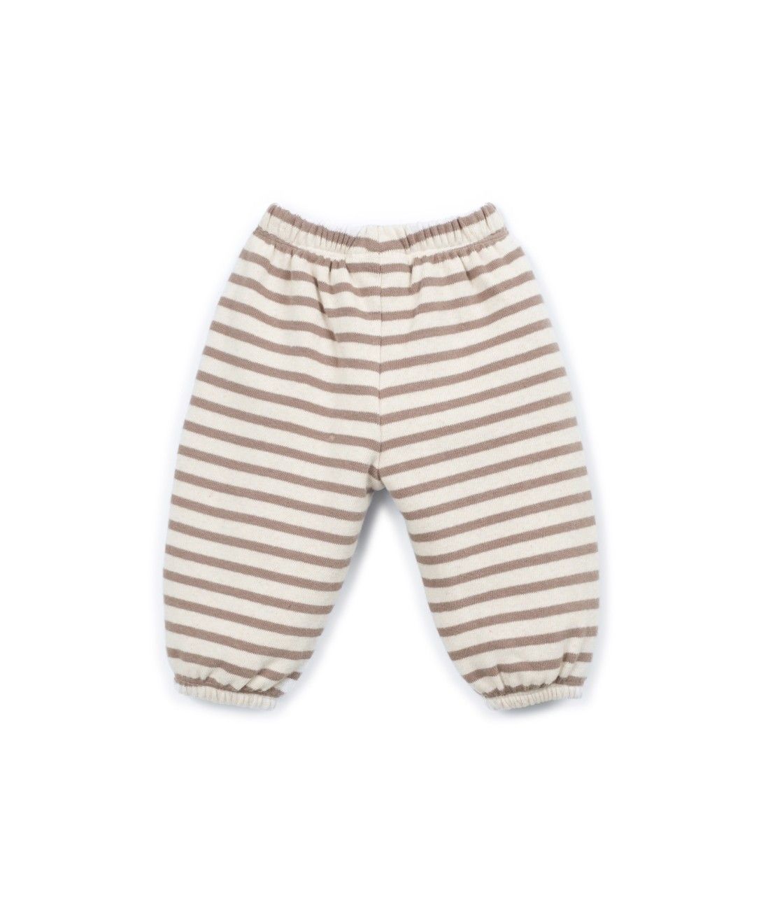 Gestreepte broek - Drawing/Bruin - Katoen & gerecycled katoen - Play Up