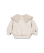 Fleece sweater met kraag – Katoen & gerecyclede materialen – Play Up