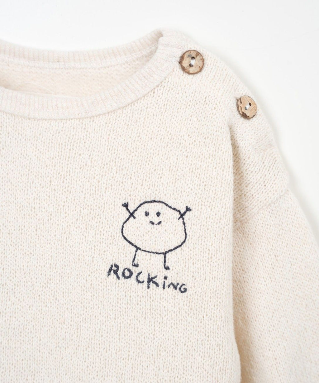Sweater Rocking Sketches - Katoen & gerecycled katoen - Play Up