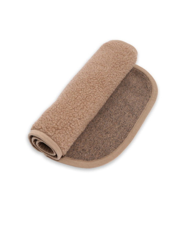 Wolliger Matratzenschoner Wiege - Light Tan 80 x 42 cm – 100% Wolle – Alwero