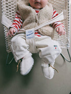 Babyvest Lulu Light Sand Brown – 100% wol – Alwero