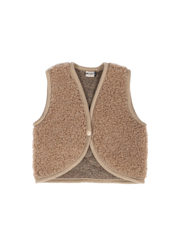 Babyvest Lulu Light Tan – 100% wol – Alwero