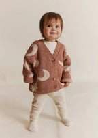 Moon Star Cardigan Russet – 100 % coton biologique – Claude & Co