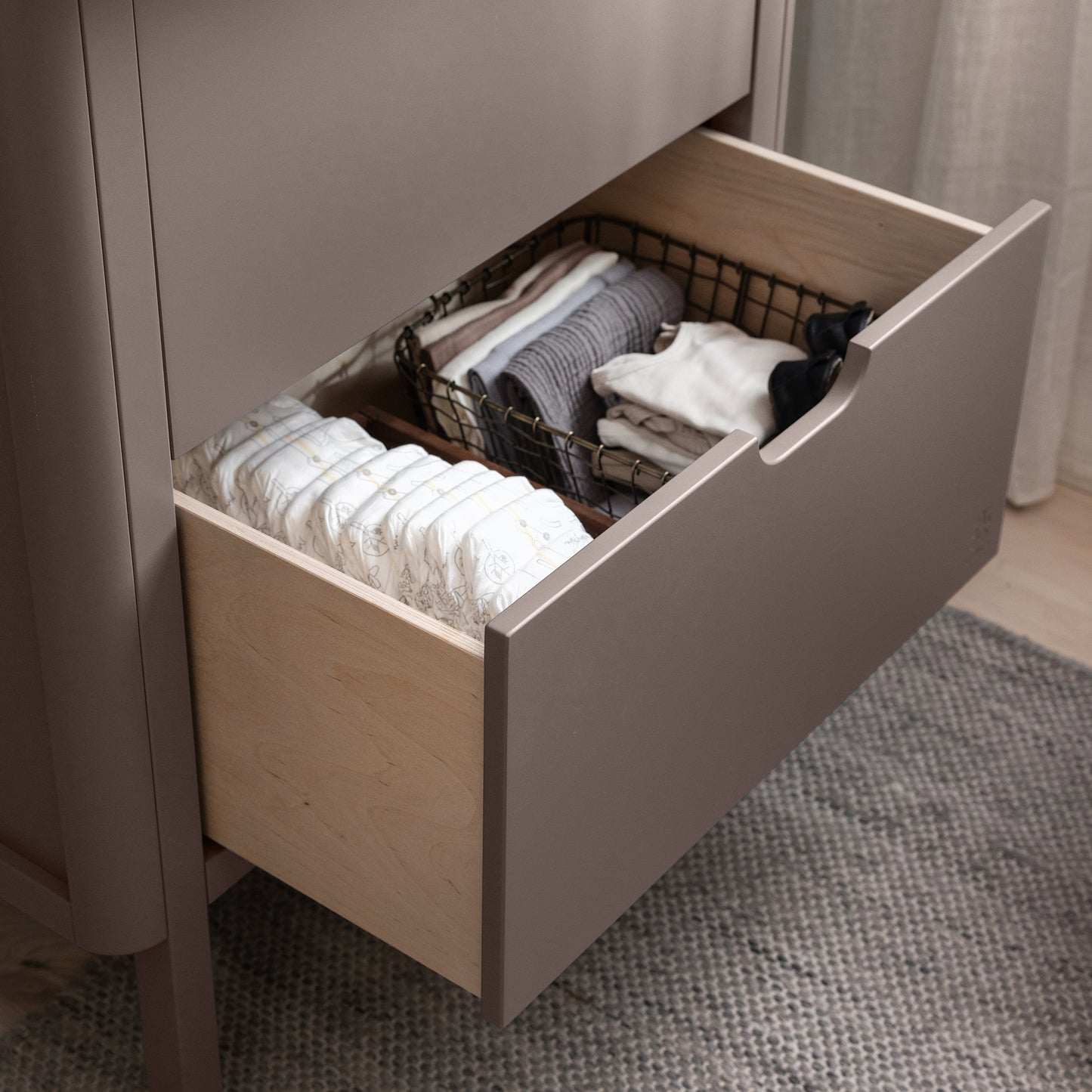 Commode/ Ladekast - Sebra Changing Unit - Jetty Beige - Beukenhout - Sebra