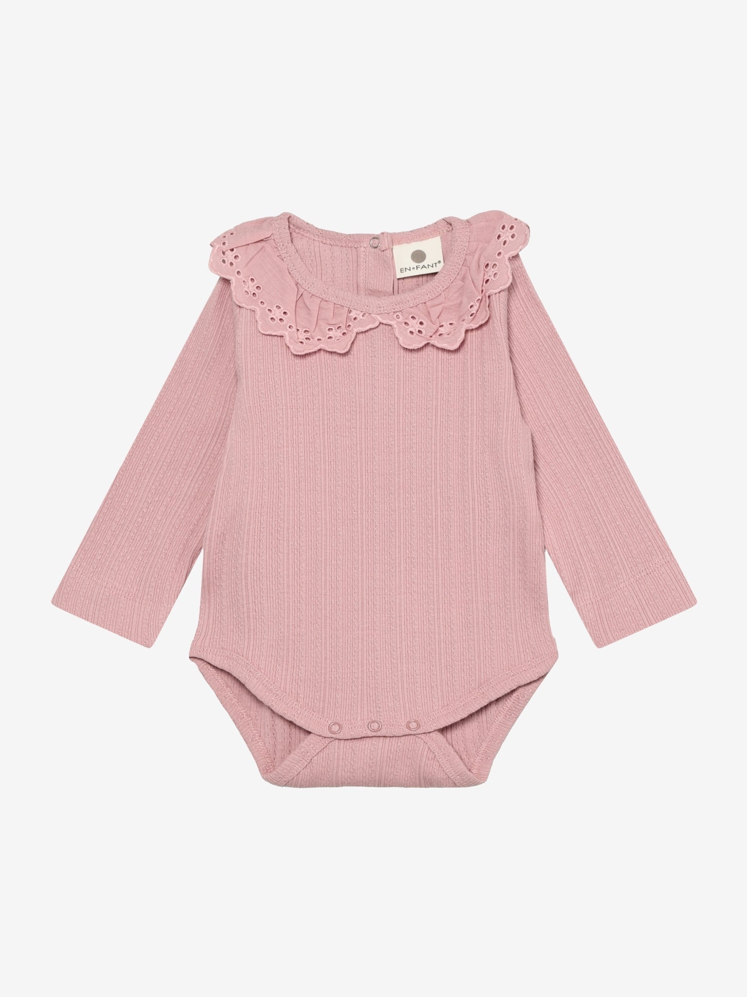 Pointelle romper met kraagje - Katoen - Body LS Pointelle - En Fant - voorkant - afbeelding 4