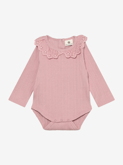 Pointelle-Strampler mit Kragen - Baumwolle - Body LS Pointelle - En Fant