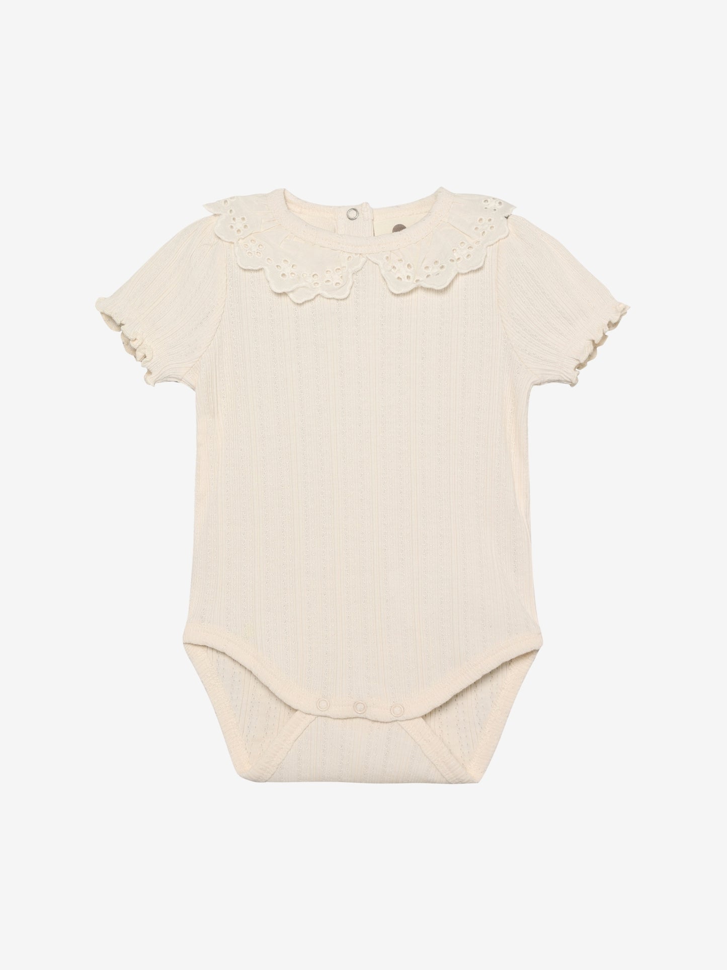 Pointelle-Strampler mit Kragen – Kurzarm – Baumwolle – Body LS Pointelle – En Fant