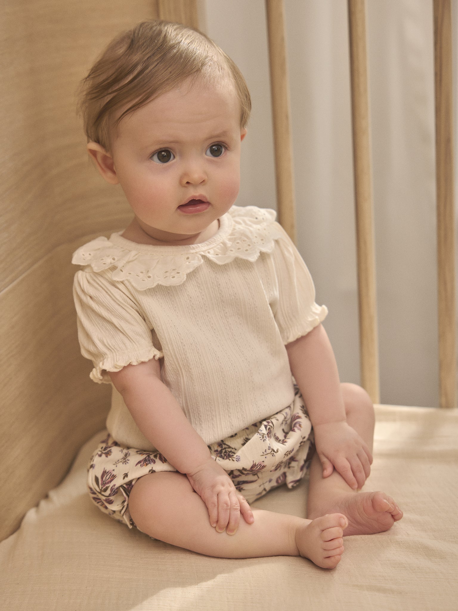 Pointelle romper met kraagje - Korte mouw - Katoen - Body LS Pointelle - En Fant - voorkant - afbeelding 3