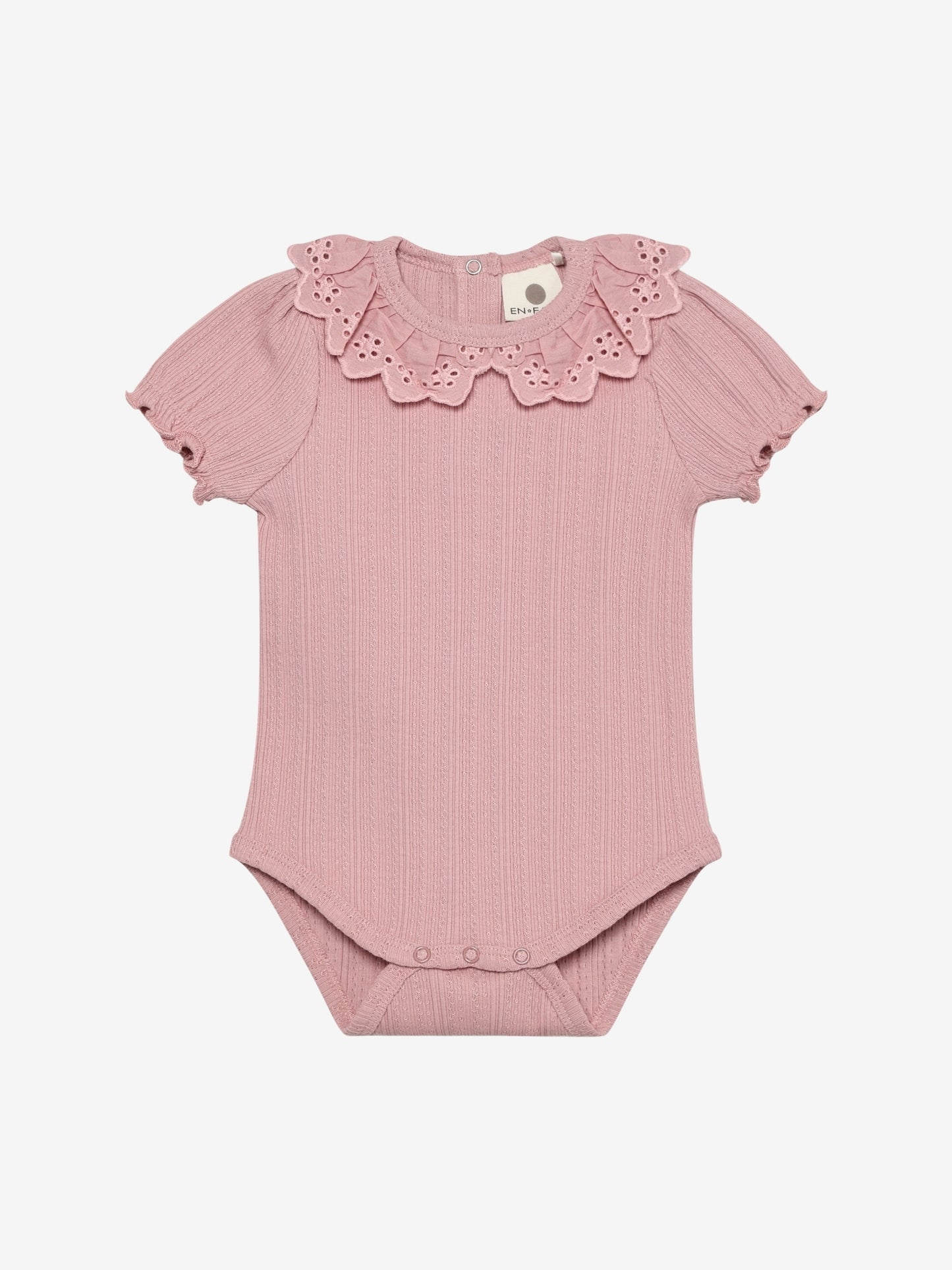 Pointelle-Strampler mit Kragen – Kurzarm – Baumwolle – Body LS Pointelle – En Fant