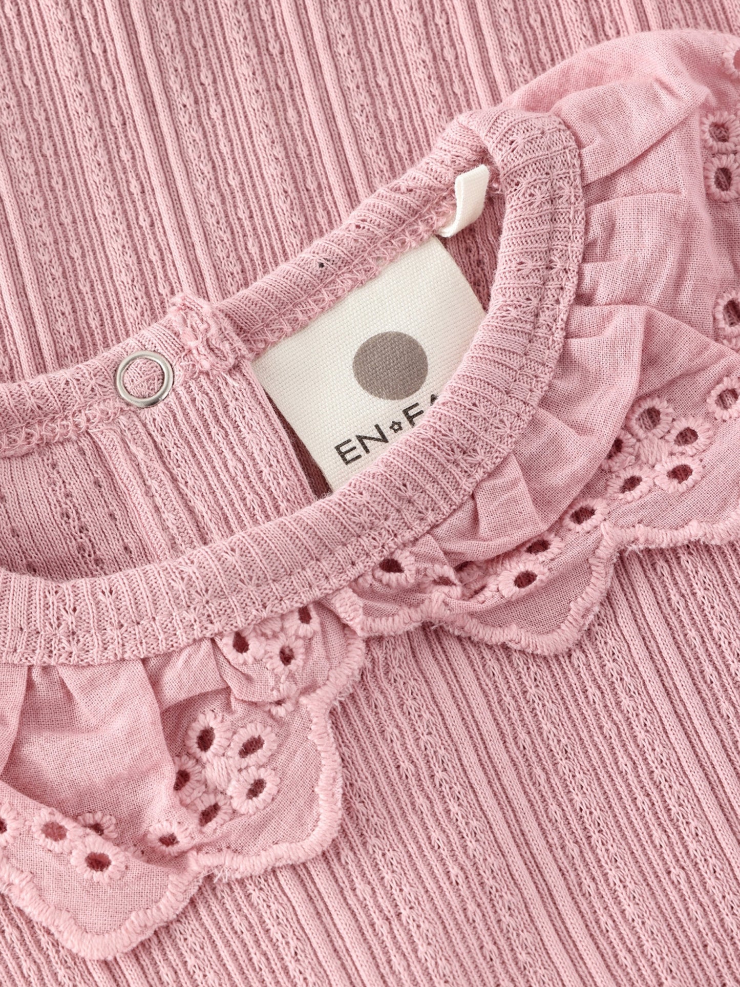 Pointelle-Strampler mit Kragen – Kurzarm – Baumwolle – Body LS Pointelle – En Fant