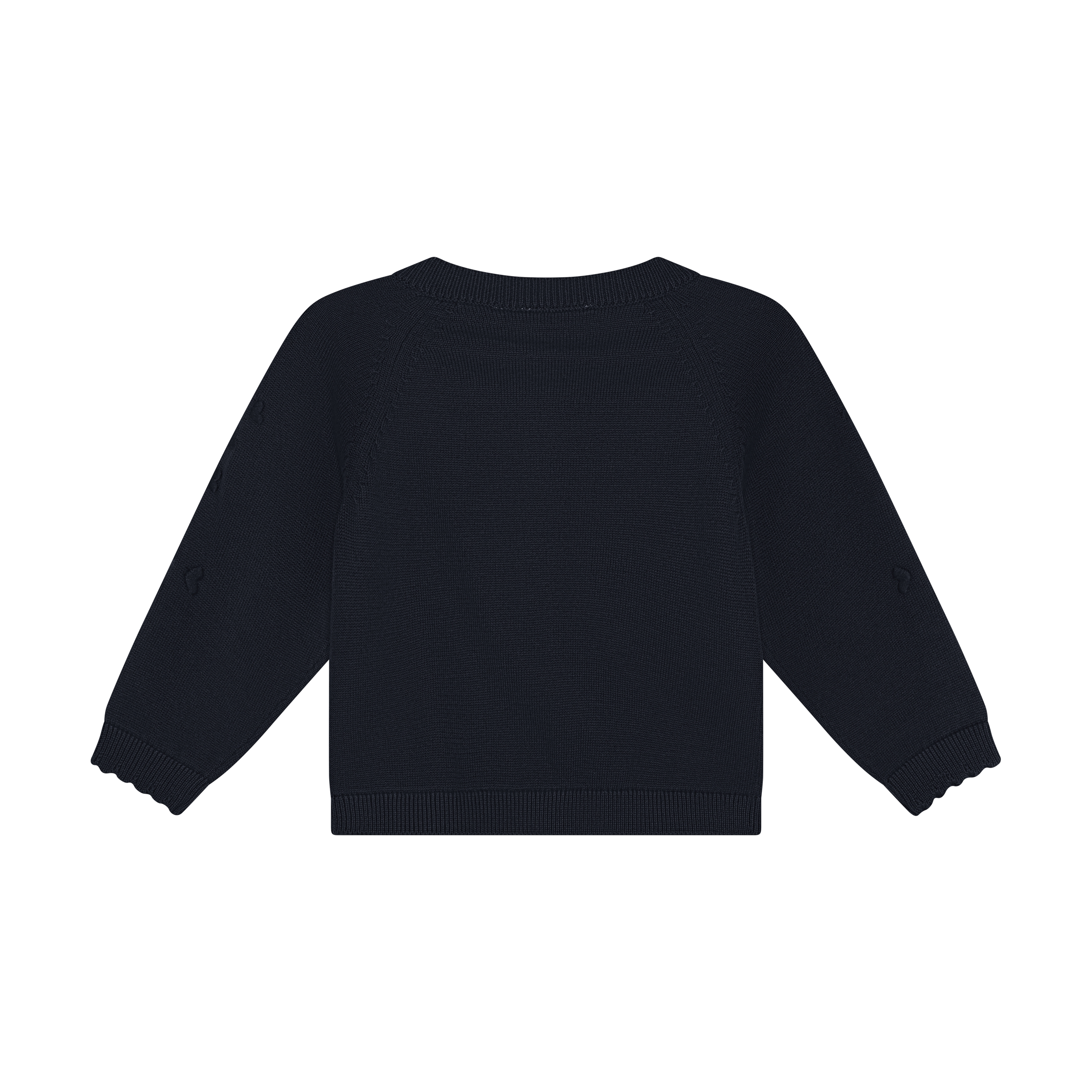 Gebreid vest met borduursels - GOTS biologisch katoen - Parisian Night - En Fant