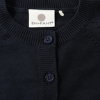 Gebreid vest met borduursels - GOTS biologisch katoen - Parisian Night - En Fant