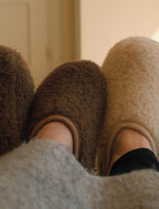 Cloudlet Slippers – Women's wool slippers – Beige – 100% wool with eco-sole – Alwero