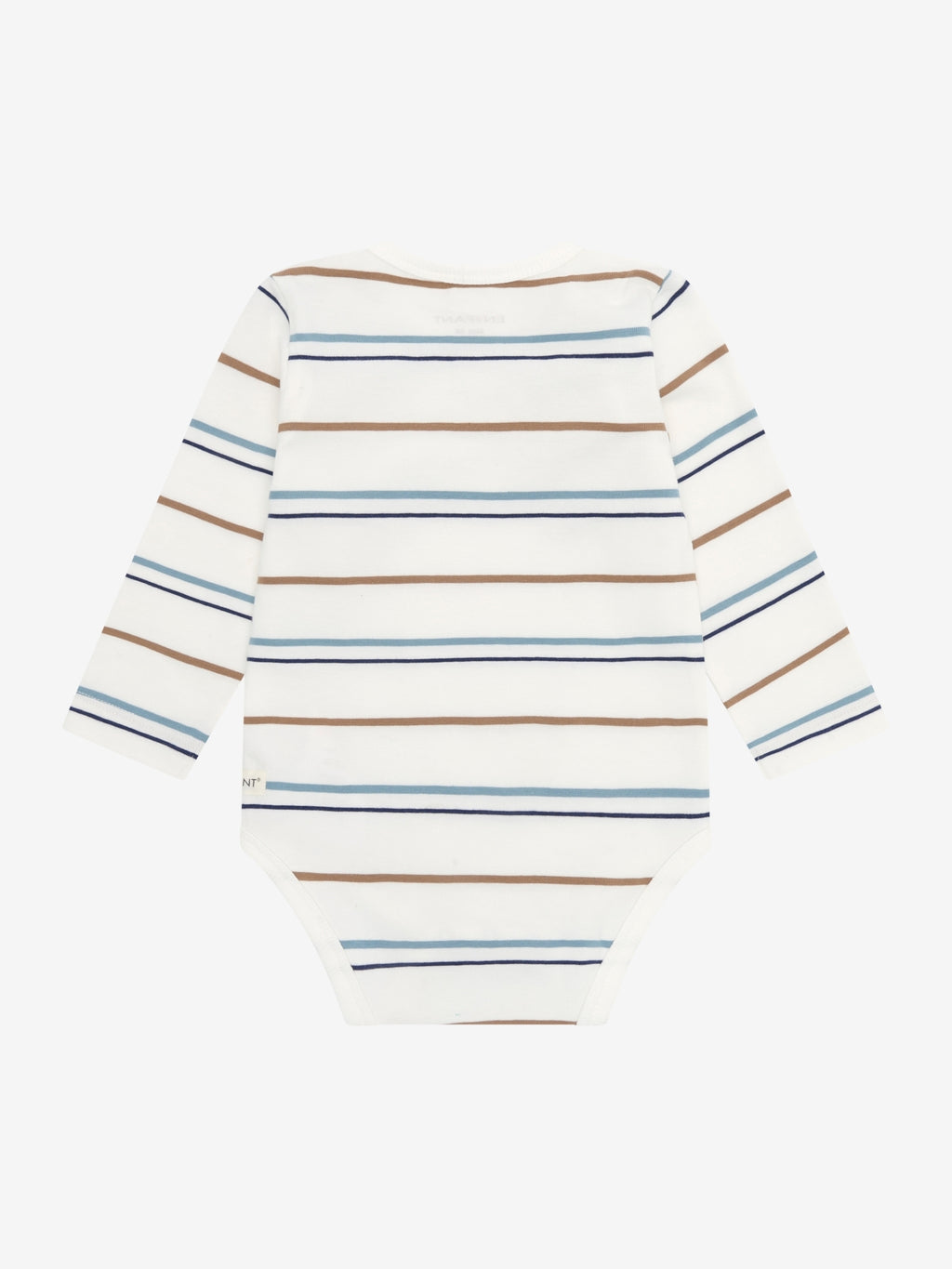 Romper lange mouw - Biologisch katoen - Egret/Gestreept - Body LS Stripe - En Fant - voorkant - afbeelding 3