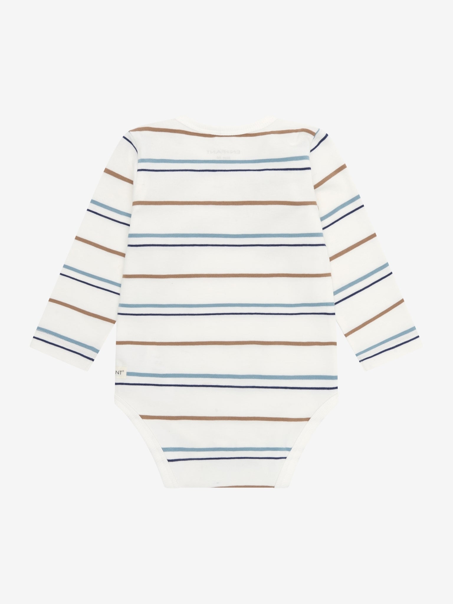 Romper lange mouw - Biologisch katoen - Egret/Gestreept - Body LS Stripe - En Fant - voorkant - afbeelding 3
