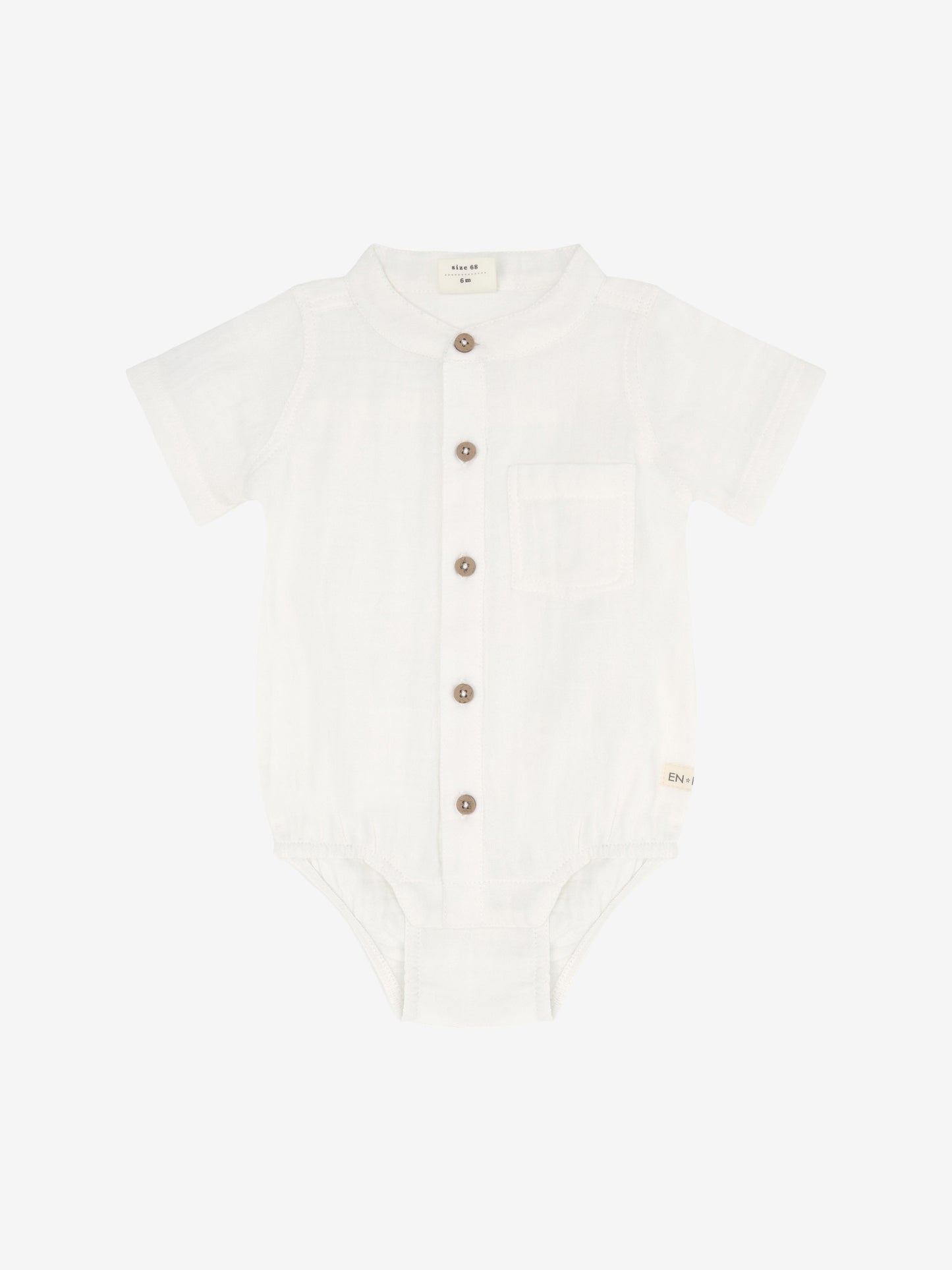Kurzarmbody - Bio-Baumwoll-Musselin - Body Shirt SS - En Fant