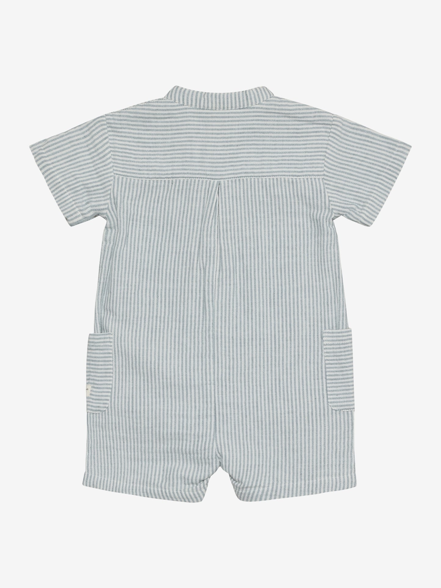 Playsuit Musselin Streifen - Kurzarm Jumpsuit - Bio-Baumwoll Musselin - En Fant