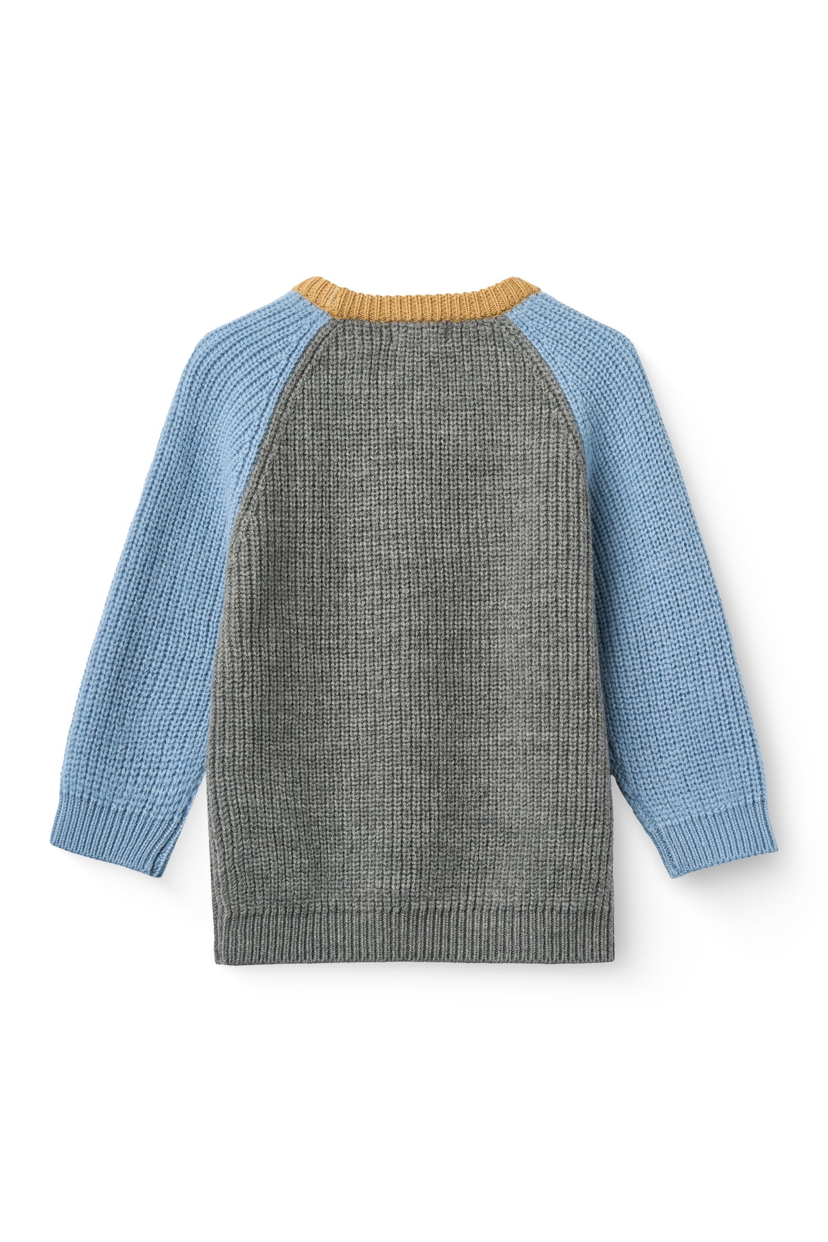 Pull côtelé en mérinos - Gris Mel Comb - 100 % laine mérinos - Copenhagen Colors - dos