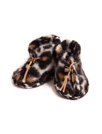 Babyschuhe Emo Leopard – 100 % Wolle – Alwero
