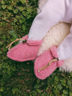 Emo Babyslofjes – Bubble Gum – Wollen babyslofjes – 100% wol – Alwero