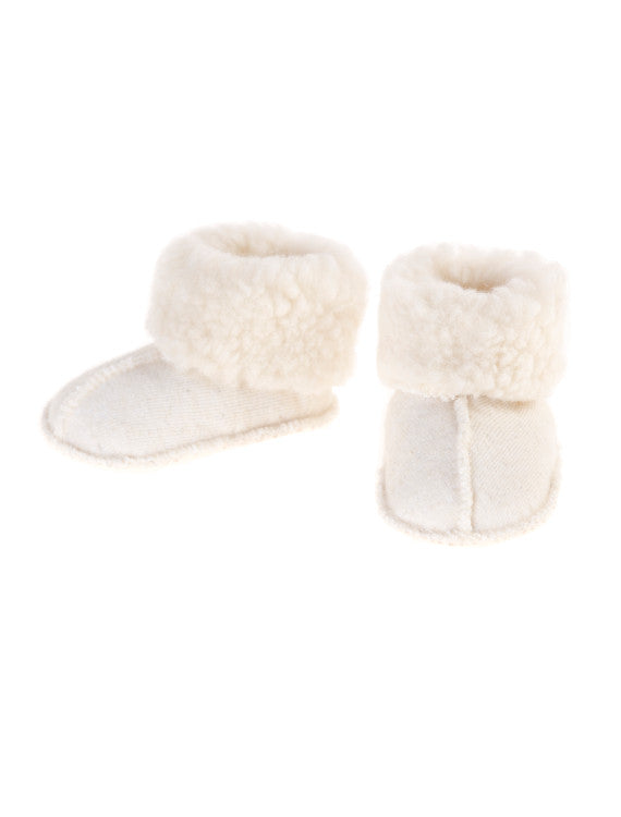 Wollen slofjes Melo - Scheerwol - Alwero