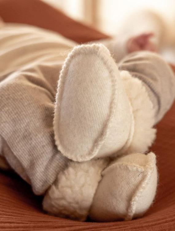 Wollen slofjes Melo - Scheerwol - Alwero