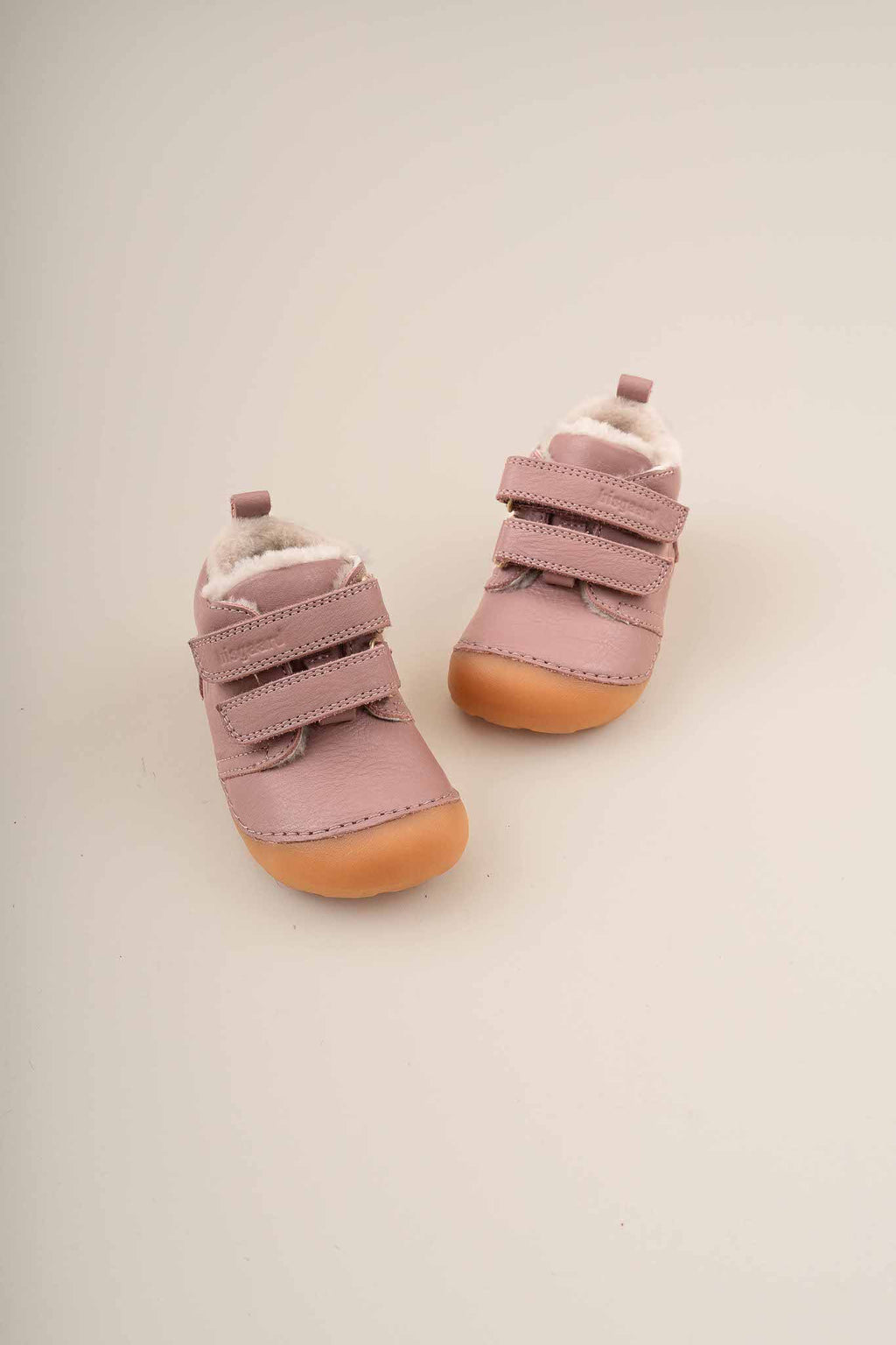 Barefoot Carter Lamb – Rose – Lamswol gevoerd – Eerste loopschoen – Bisgaard