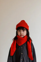 Beanie Fonzie Kids - 100% extra fine Italian merino wool - HVID