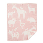 Couverture pour berceau Farm - Coton biologique - 70 x 90 cm - Klippan