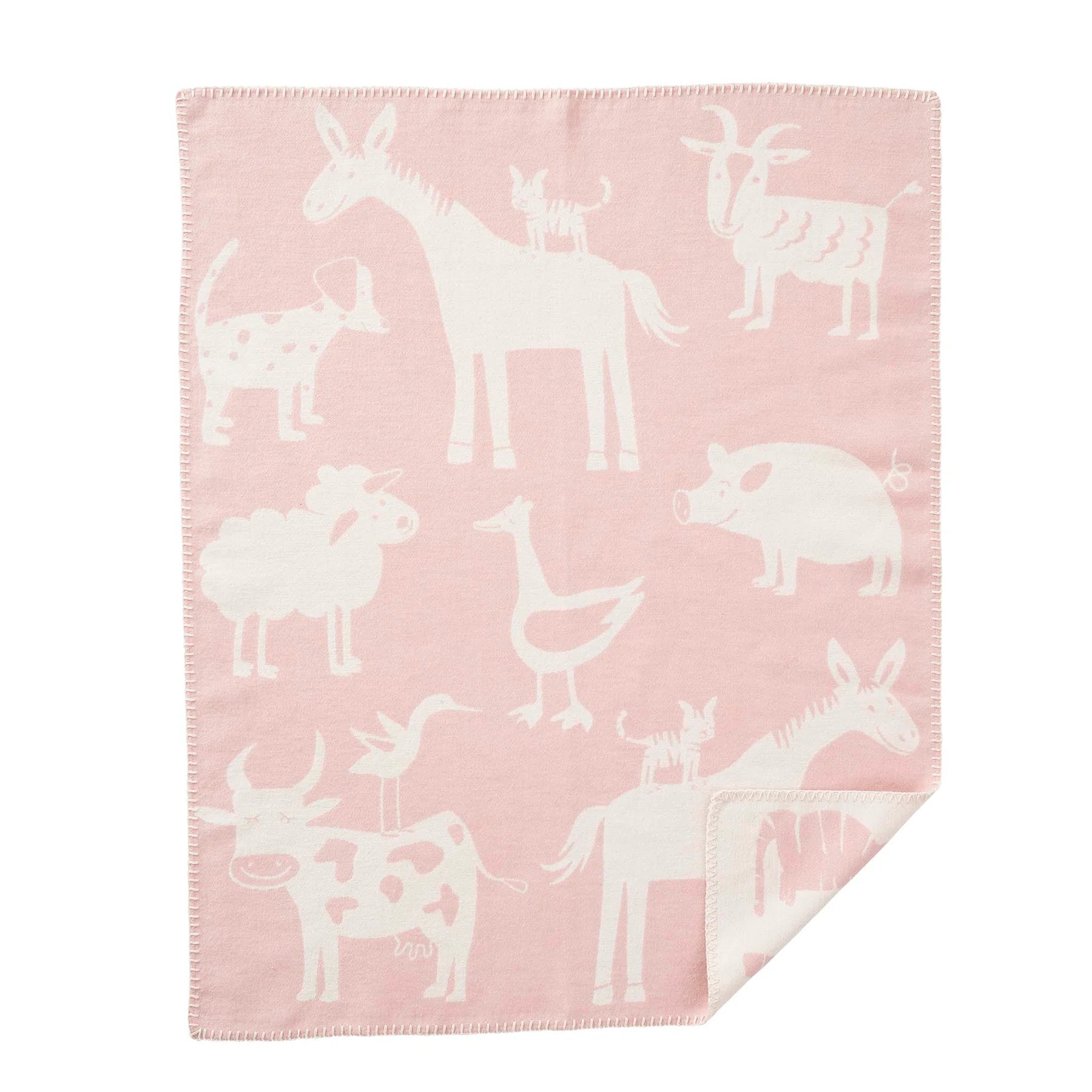 Couverture pour berceau Farm - Coton biologique - 70 x 90 cm - Klippan