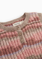 Handgebreide spencer - Talvar Multicolour Girl – 100% alpaca – MarMar Copenhagen