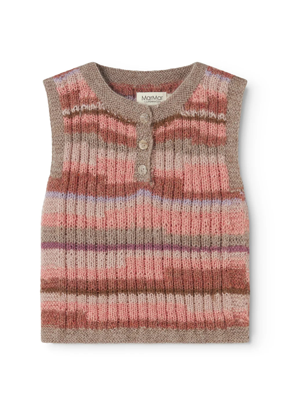Handgebreide spencer - Talvar Multicolour Girl – 100% alpaca – MarMar Copenhagen