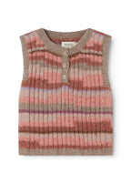 Handgebreide spencer - Talvar Multicolour Girl – 100% alpaca – MarMar Copenhagen