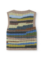 Handgebreide spencer - Talvar Multicolour Boy – 100% alpaca – MarMar Copenhagen