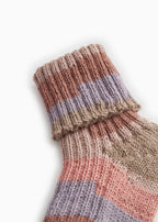 Handgebreide alpaca sokken - Azusa Multicolour Girl – 100% alpaca – MarMar Copenhagen