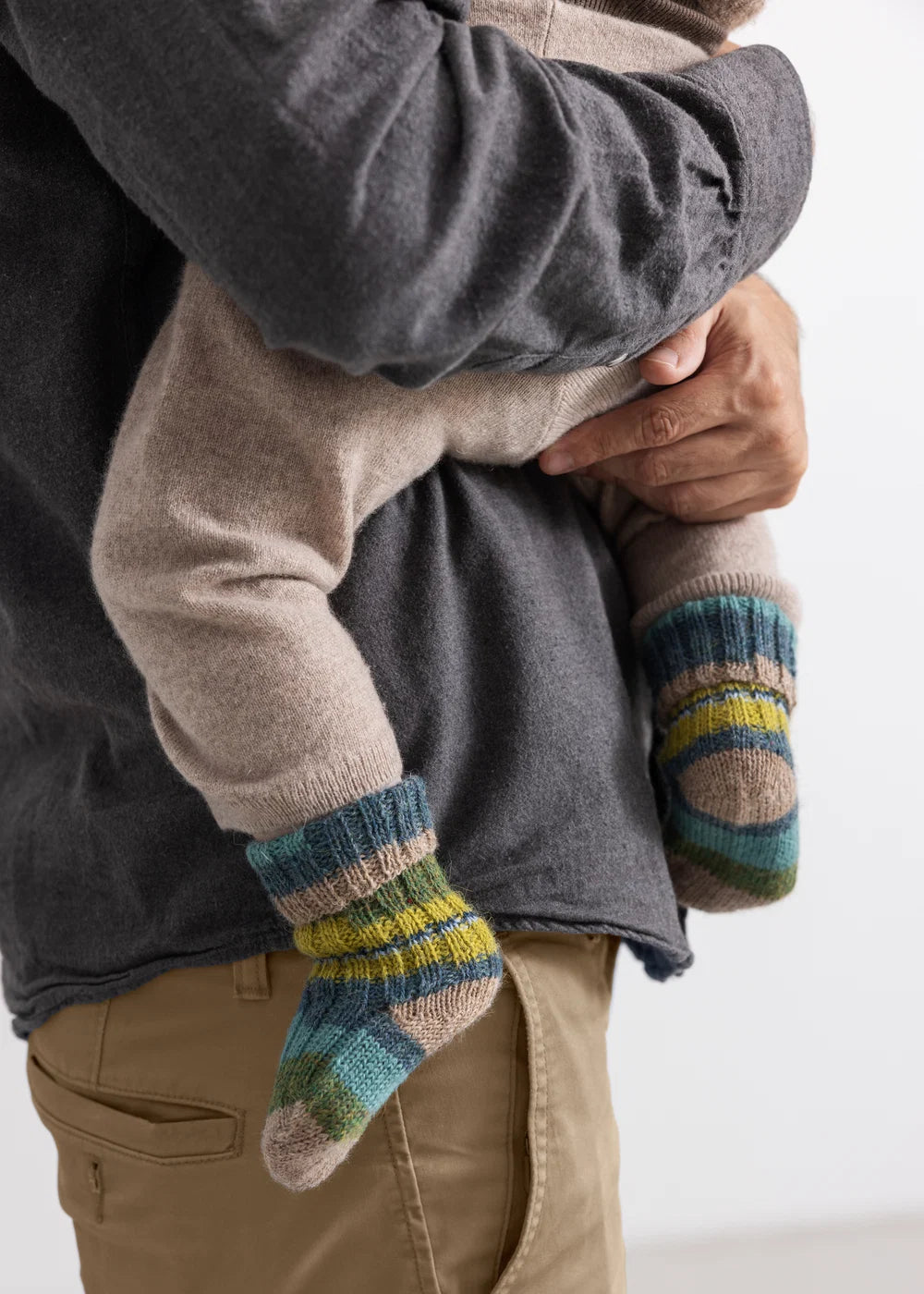 Handgebreide alpaca sokken - Azusa Multicolour Boy – 100% alpaca – MarMar Copenhagen