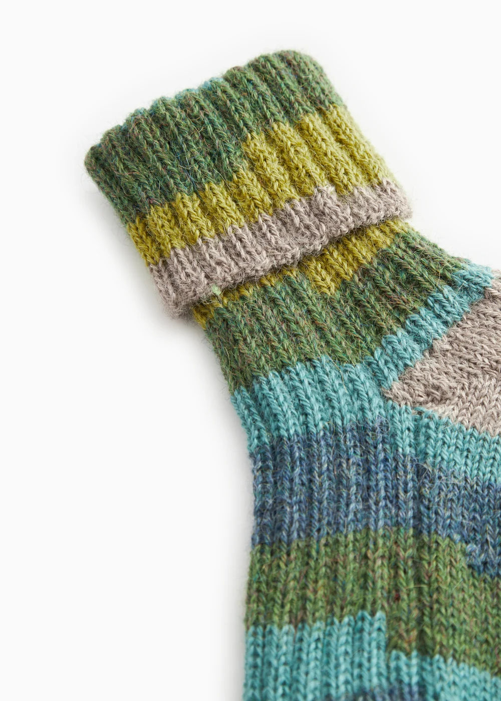 Handgebreide alpaca sokken - Azusa Multicolour Boy – 100% alpaca – MarMar Copenhagen